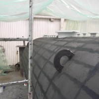 Painting and heat insulation glycol vessel V104 ,Client PROSERNAT France
